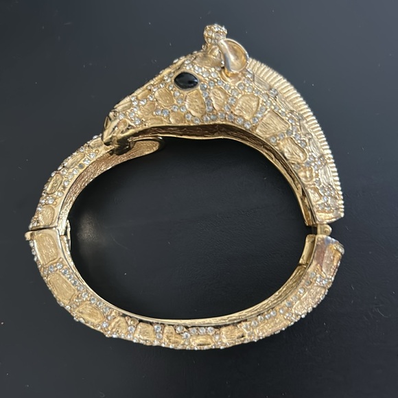 Ciner Gold & Crystal Giraffe Bracelet - Picture 2 of 11